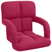 Vloerstoel Wijnrood 58 x 62 x 58 cm Fluweel
