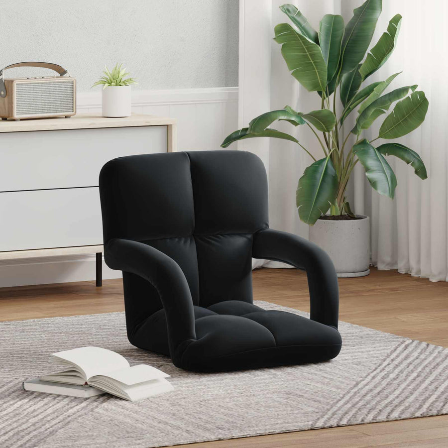 Vloerstoel Zwart 58 x 62 x 58 cm Fluweel