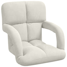 Vloerstoel Crème 58 x 62 x 58 cm Fluweel