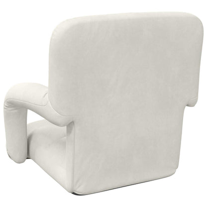 Vloerstoel Crème 58 x 62 x 58 cm Fluweel