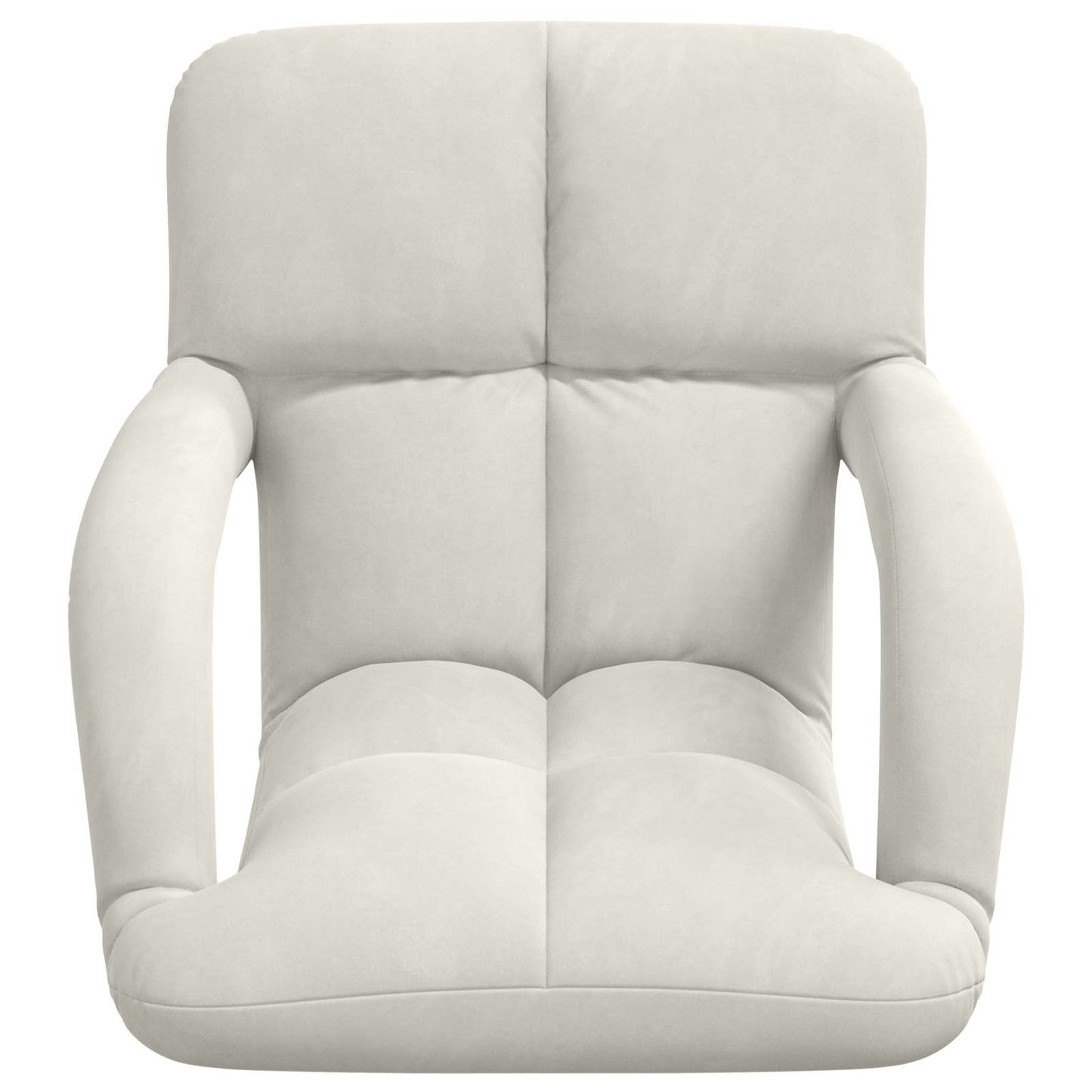 Vloerstoel Crème 58 x 62 x 58 cm Fluweel
