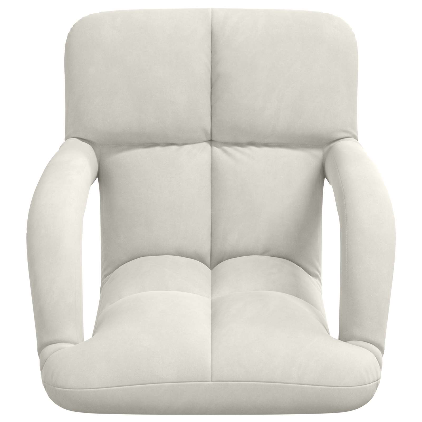 Vloerstoel Crème 58 x 62 x 58 cm Fluweel