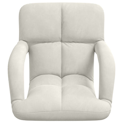 Vloerstoel Crème 58 x 62 x 58 cm Fluweel