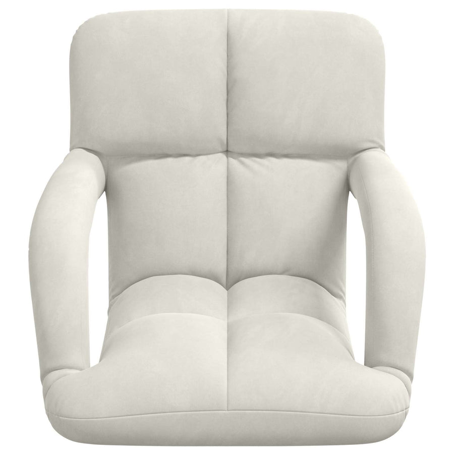 Vloerstoel Crème 58 x 62 x 58 cm Fluweel