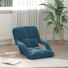 Vloerstoel blauw 58x62x58 cm fluweel