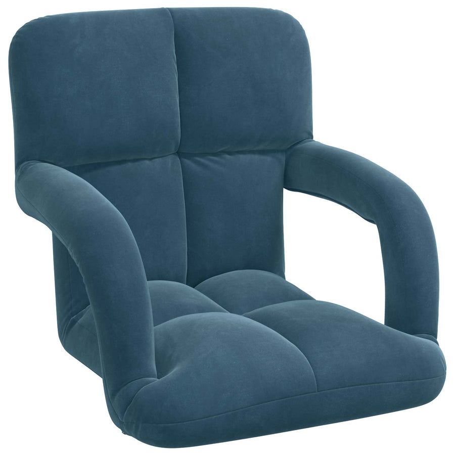Vloerstoel Blauw 58 x 62 x 58 cm Fluweel