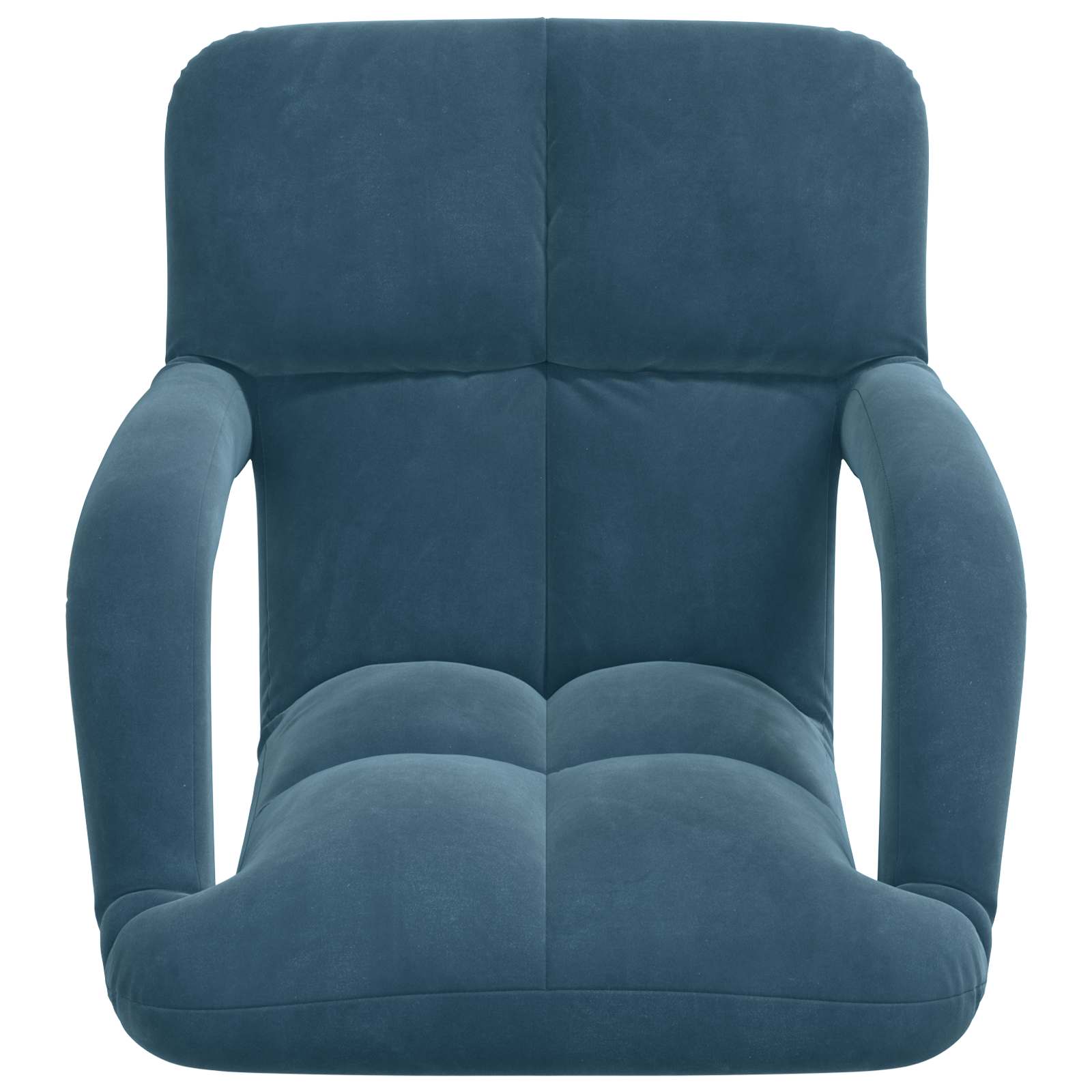 Vloerstoel Blauw 58 x 62 x 58 cm Fluweel