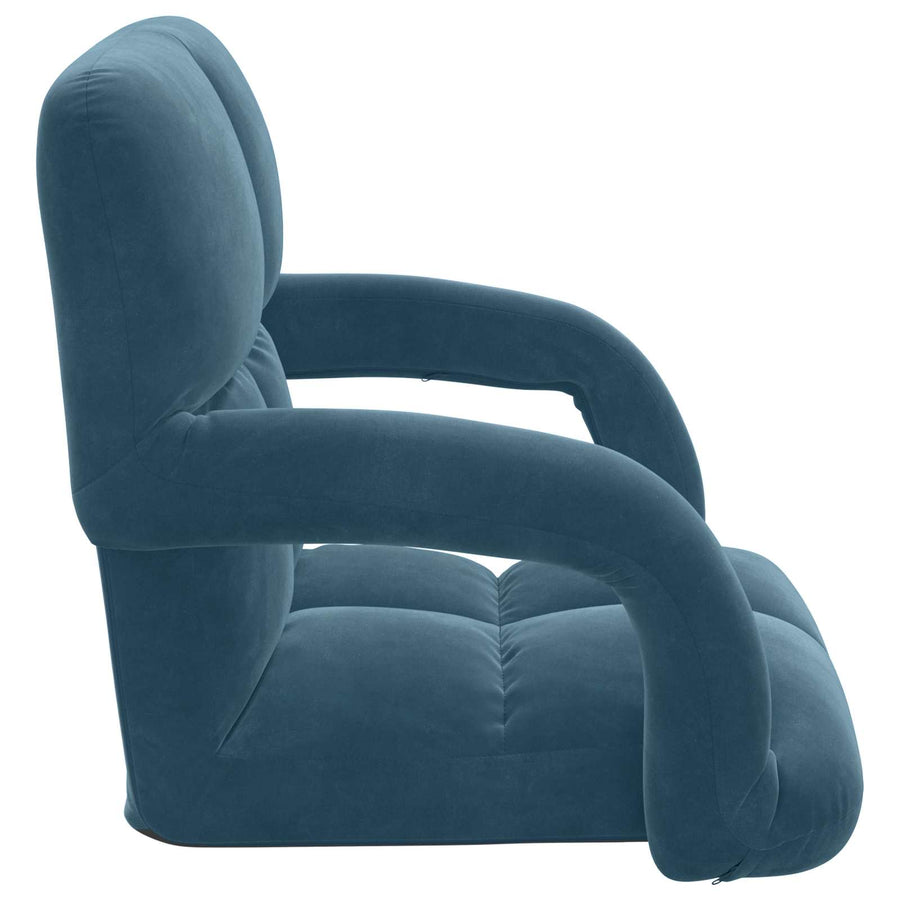 Vloerstoel Blauw 58 x 62 x 58 cm Fluweel