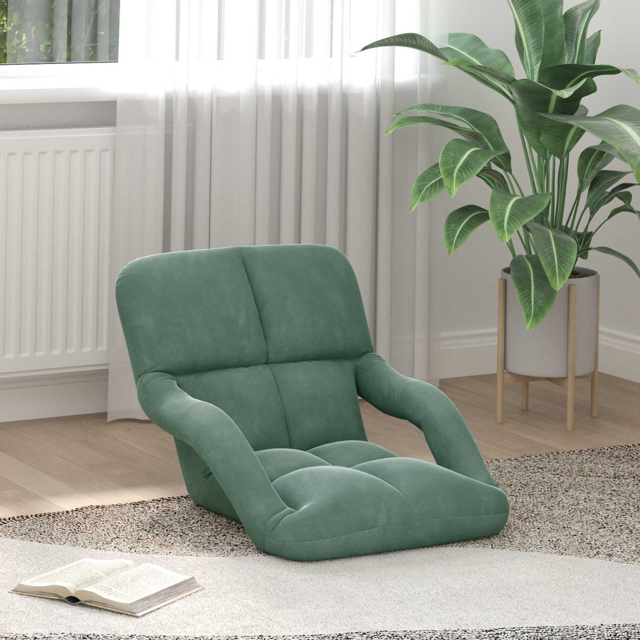 Vloerstoel Zeegroen 58 x 62 x 58 cm Fluweel