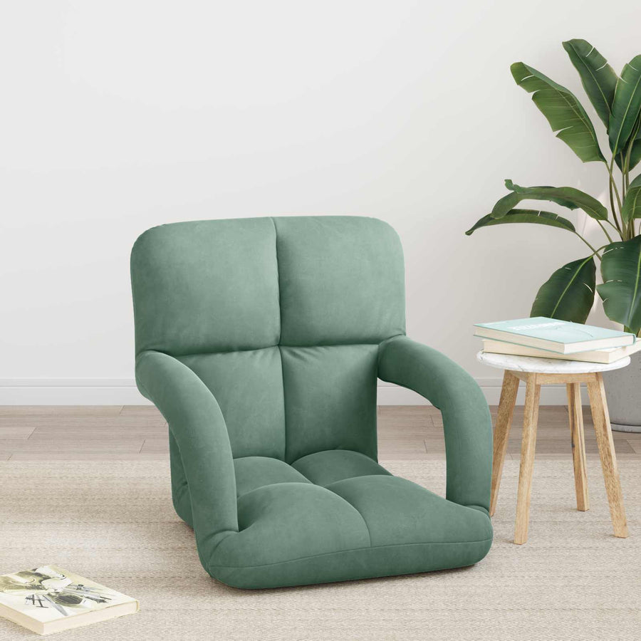 Vloerstoel Zeegroen 58 x 62 x 58 cm Fluweel