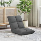 Vloerstoel donkergrijs 50x61x57 cm stof