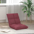 Vloerstoel wijnrood 50x61x57 cm stof