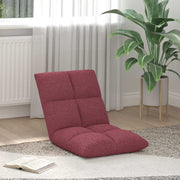 Vloerstoel wijnrood 50x61x57 cm stof