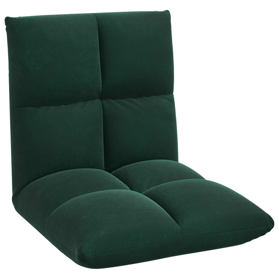 Vloerstoel Donkergroen 50 x 61 x 57 cm Fluweel