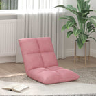 Vloerstoel roze 50x61x57 cm fluweel