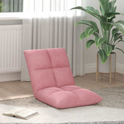 Vloerstoel roze 50x61x57 cm fluweel