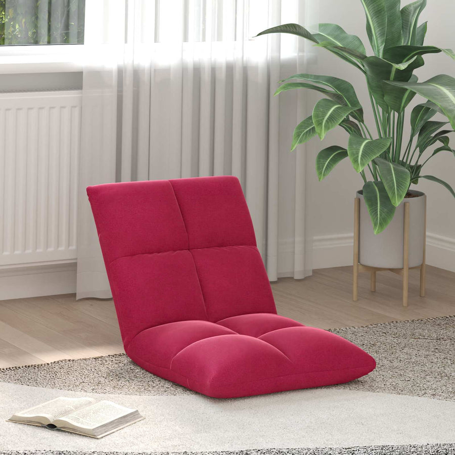Vloerstoel Wijnrood 50 x 61 x 57 cm Fluweel