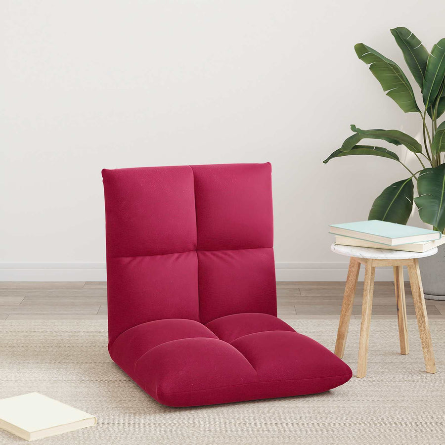 Vloerstoel Wijnrood 50 x 61 x 57 cm Fluweel
