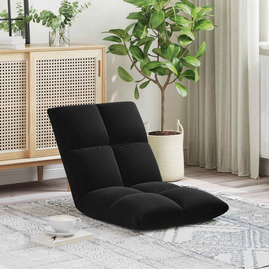 Vloerstoel Zwart 50 x 61 x 57 cm Fluweel