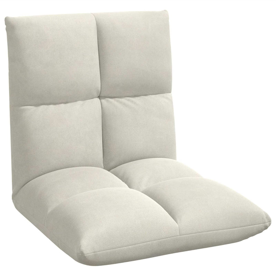 Vloerstoel Crème 50 x 61 x 57 cm Fluweel