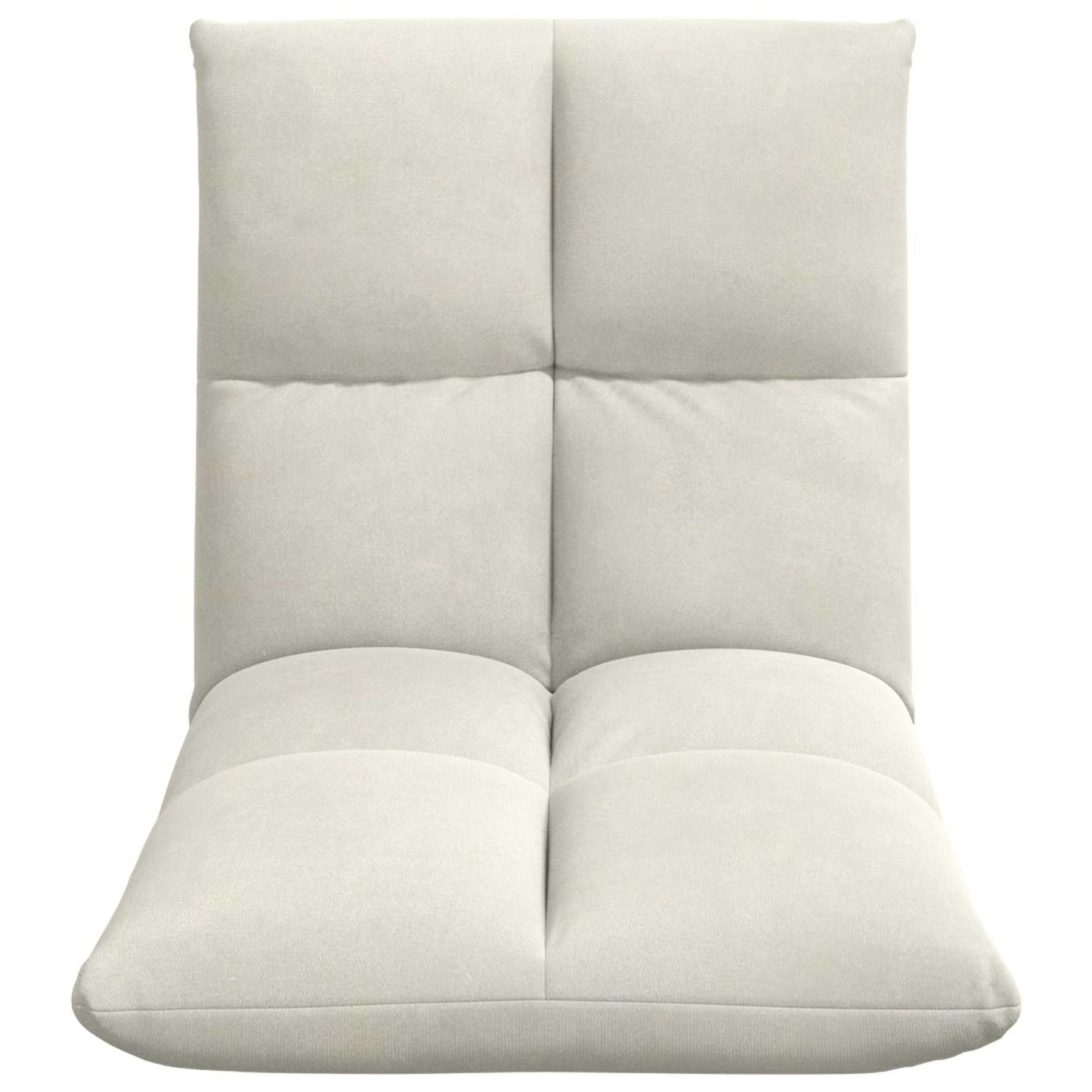 Vloerstoel Crème 50 x 61 x 57 cm Fluweel