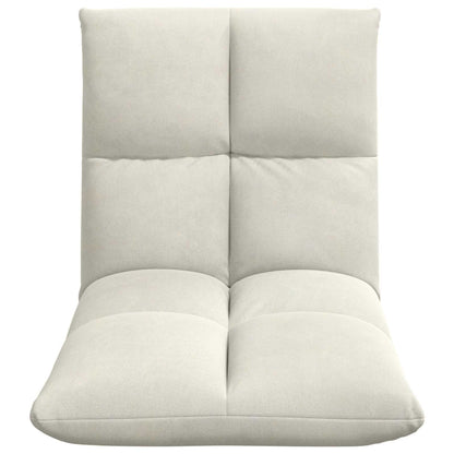 Vloerstoel Crème 50 x 61 x 57 cm Fluweel