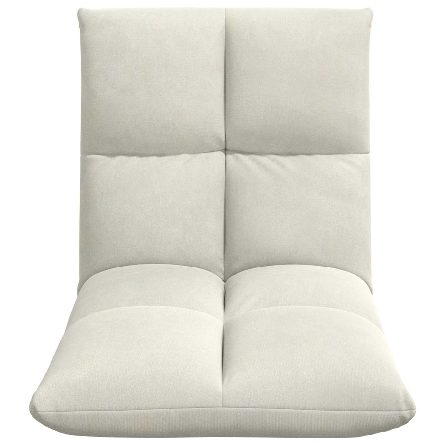 Vloerstoel Crème 50 x 61 x 57 cm Fluweel