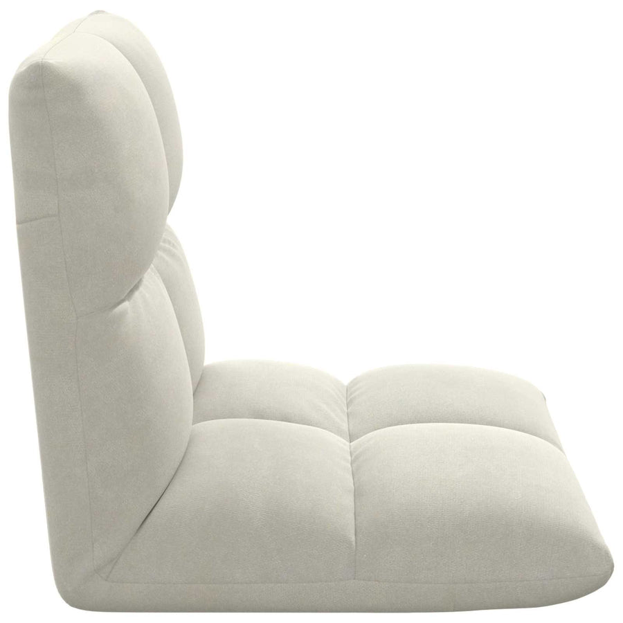 Vloerstoel Crème 50 x 61 x 57 cm Fluweel
