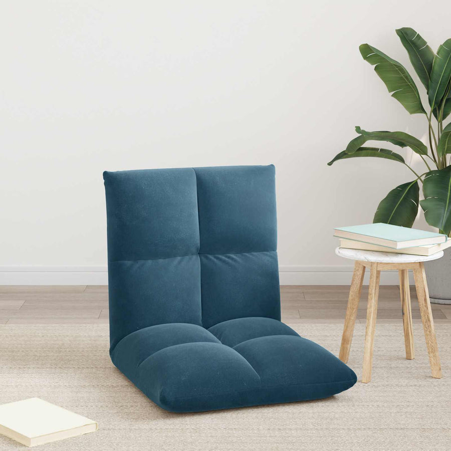 Vloerstoel Blauw 50 x 61 x 57 cm Fluweel