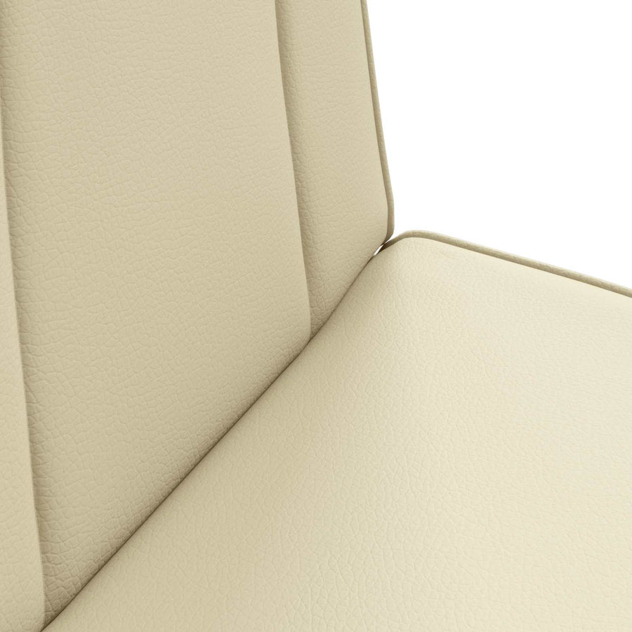 Vloerstoel Crème 50 x 73 x 60 cm Nep Leer