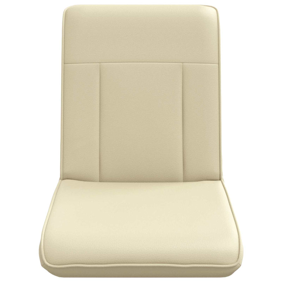 Vloerstoel Crème 50 x 73 x 60 cm Nep Leer