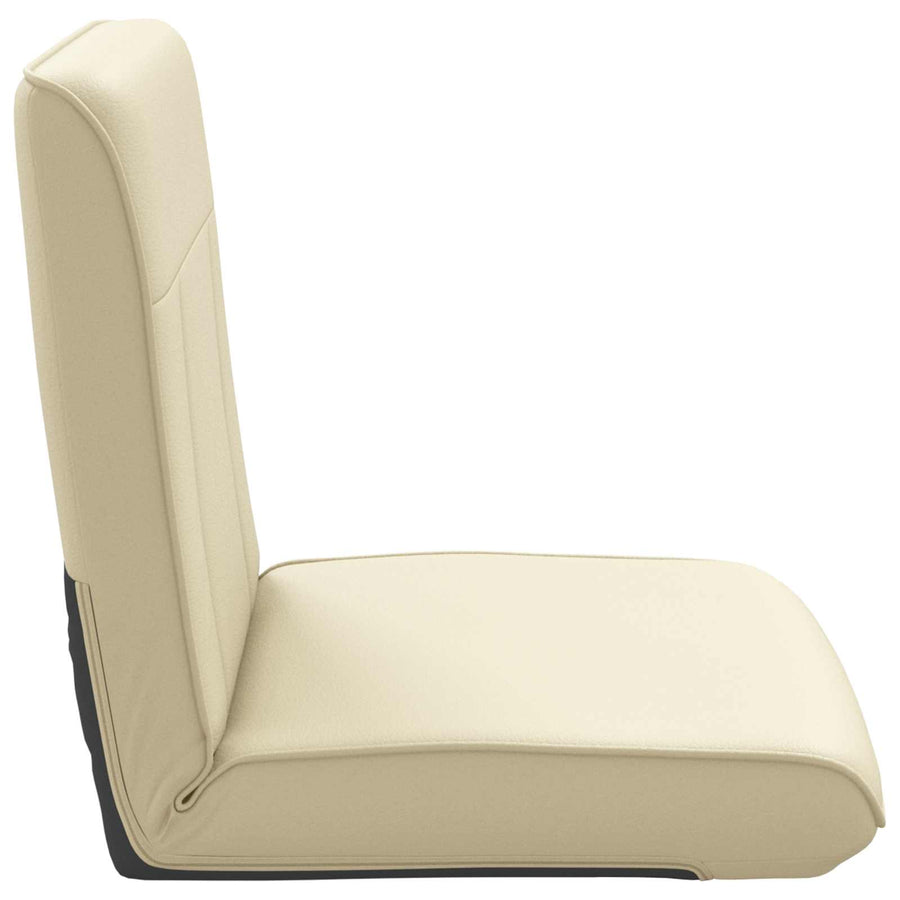 Vloerstoel Crème 50 x 73 x 60 cm Nep Leer