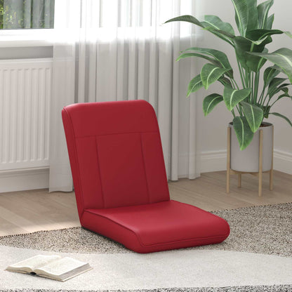 Vloerstoel Wijnrood 50 x 73 x 60 cm Nep Leer