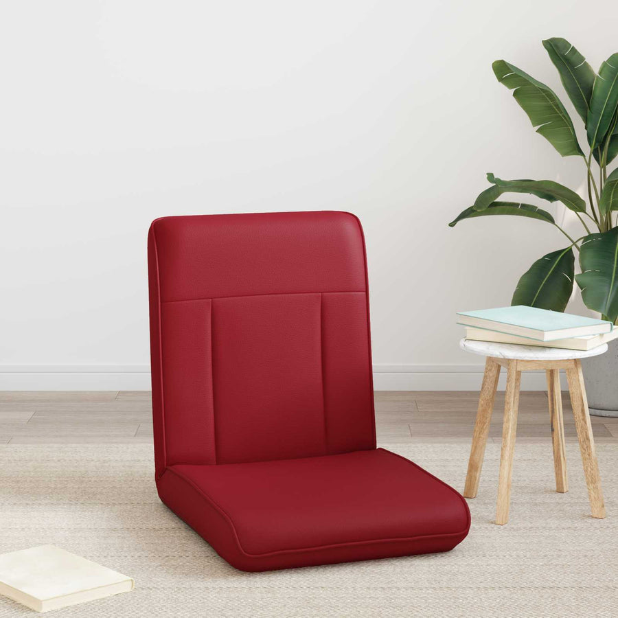 Vloerstoel Wijnrood 50 x 73 x 60 cm Nep Leer