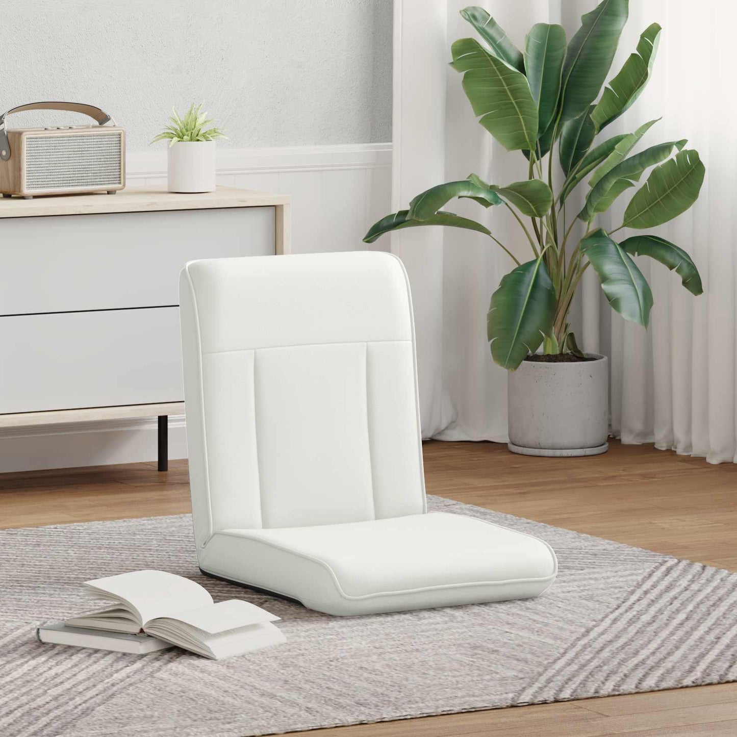 Vloerstoel Wit 50 x 73 x 60 cm Nep Leer