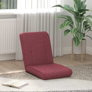 Vloerstoel wijnrood 50x73x60 cm stof