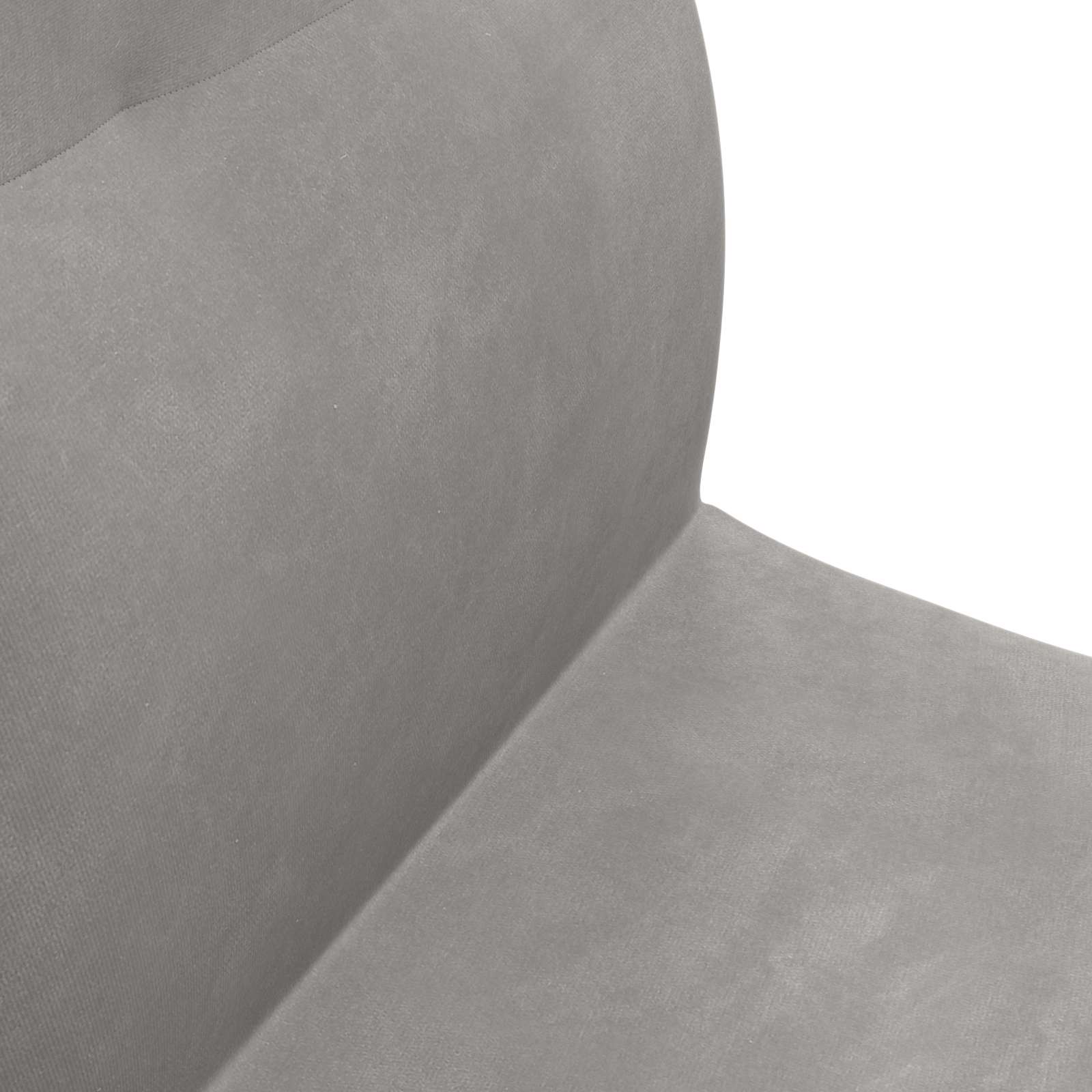 Vloerstoel Lichtgrijs 46 x 50 x 61 cm Fluweel
