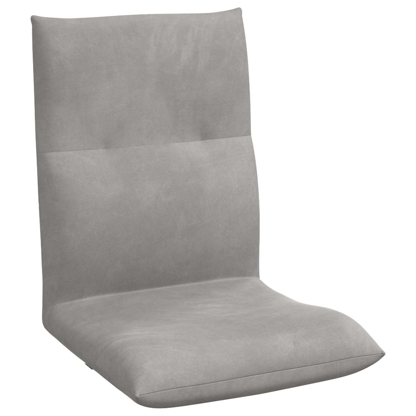 Vloerstoel Lichtgrijs 46 x 50 x 61 cm Fluweel