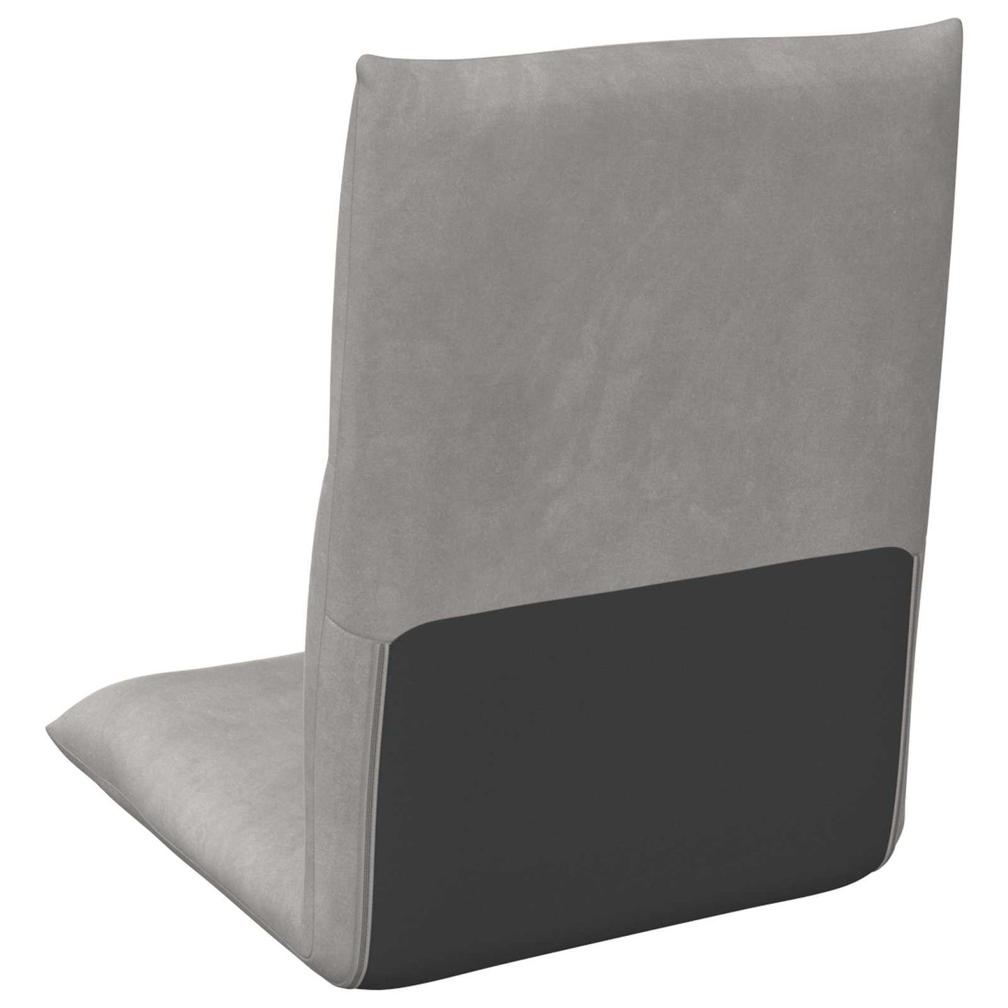 Vloerstoel Lichtgrijs 46 x 50 x 61 cm Fluweel
