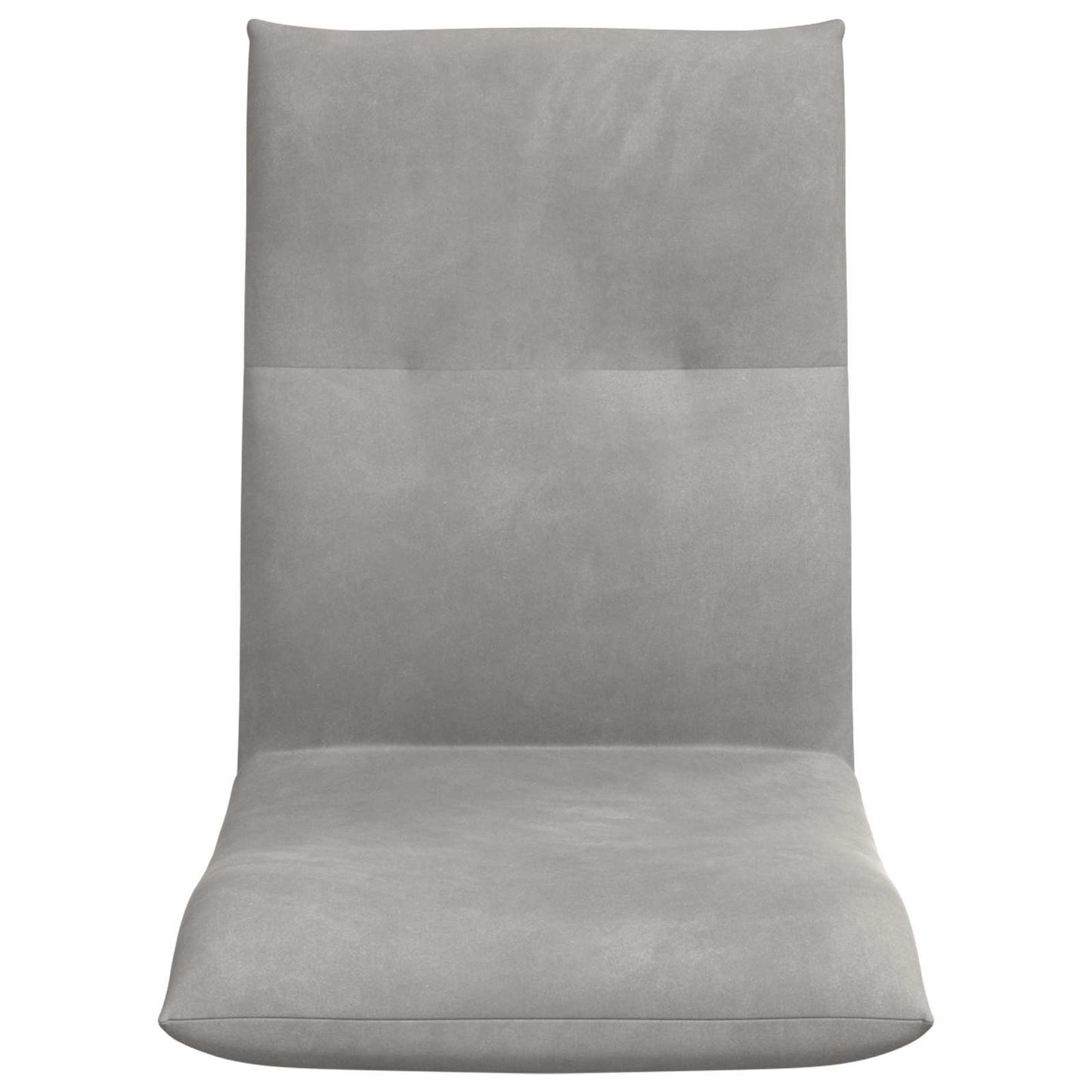 Vloerstoel Lichtgrijs 46 x 50 x 61 cm Fluweel