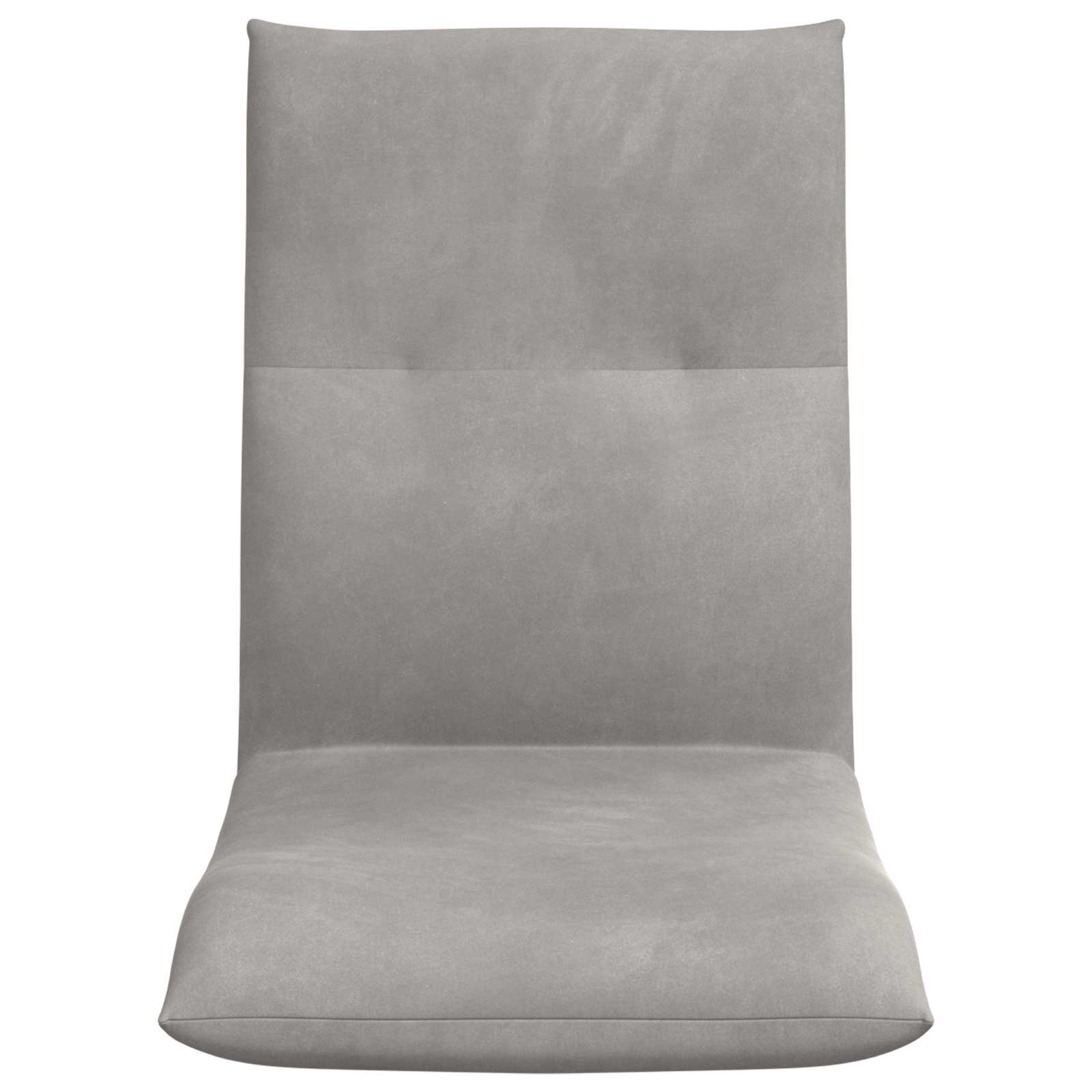 Vloerstoel Lichtgrijs 46 x 50 x 61 cm Fluweel