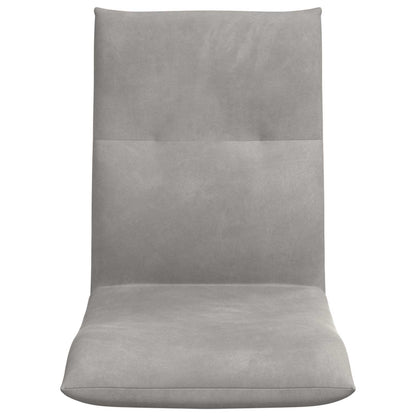 Vloerstoel Lichtgrijs 46 x 50 x 61 cm Fluweel