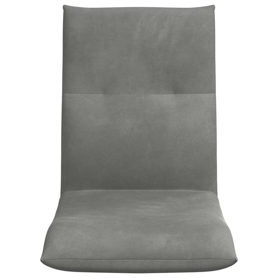 Vloerstoel Donkergrijs 46 x 50 x 61 cm Fluweel