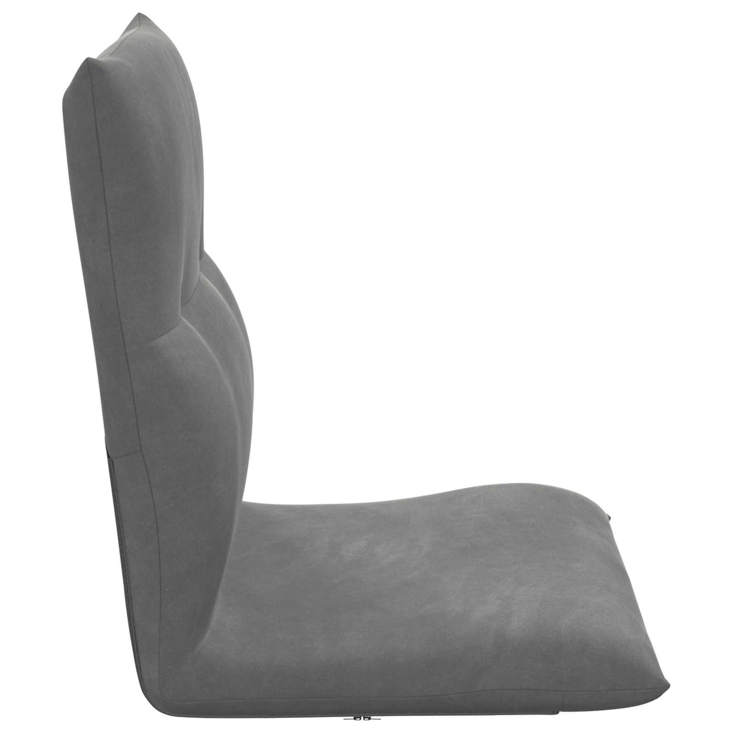 Vloerstoel Donkergrijs 46 x 50 x 61 cm Fluweel