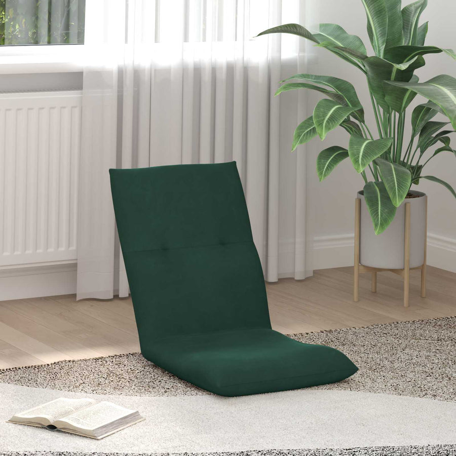 Vloerstoel Donkergroen 46 x 50 x 61 cm Fluweel
