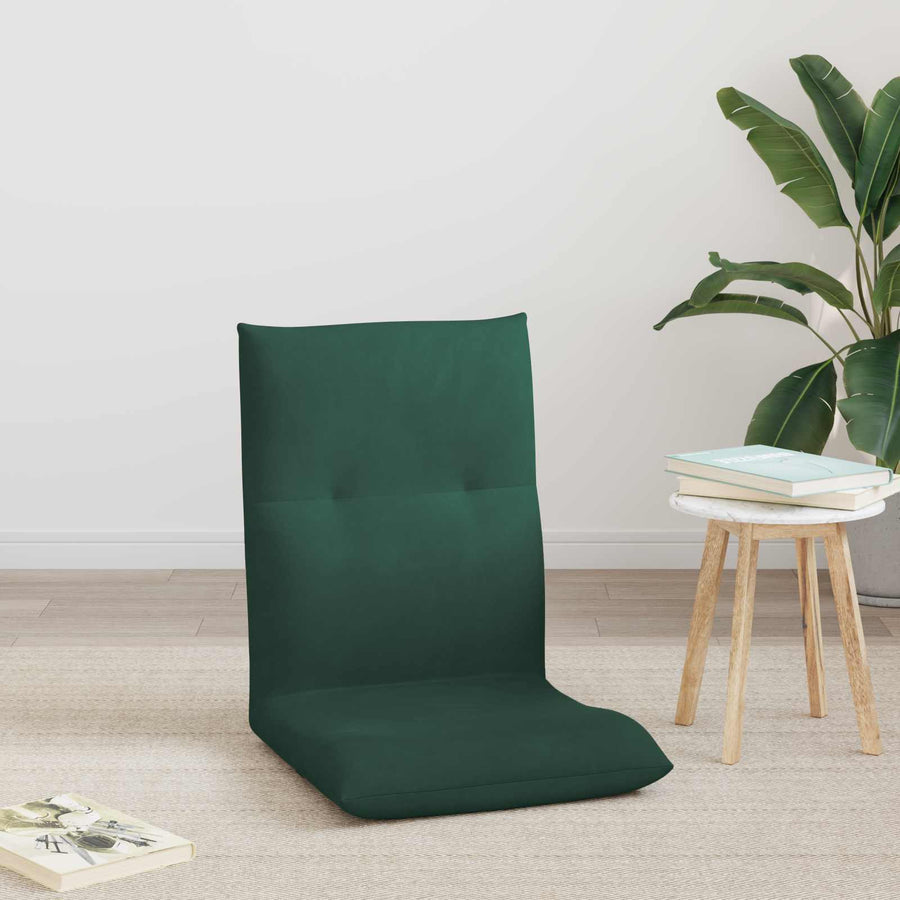 Vloerstoel Donkergroen 46 x 50 x 61 cm Fluweel