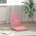 Vloerstoel roze 46x50x61 cm fluweel