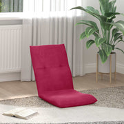 Vloerstoel wijnrood fluweel 46x50x61 cm