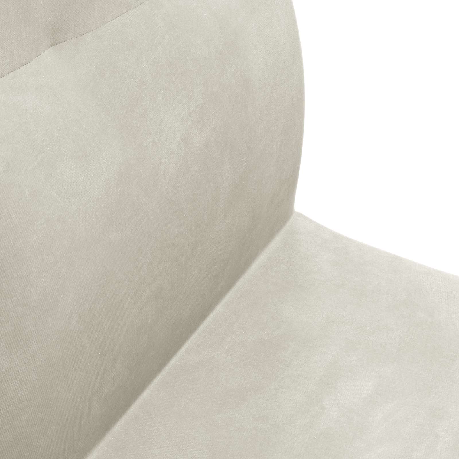Vloerstoel Crème 46 x 50 x 61 cm Fluweel