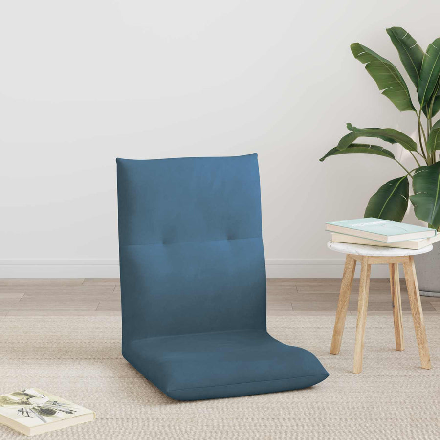Vloerstoel Blauw 46 x 50 x 61 cm Fluweel